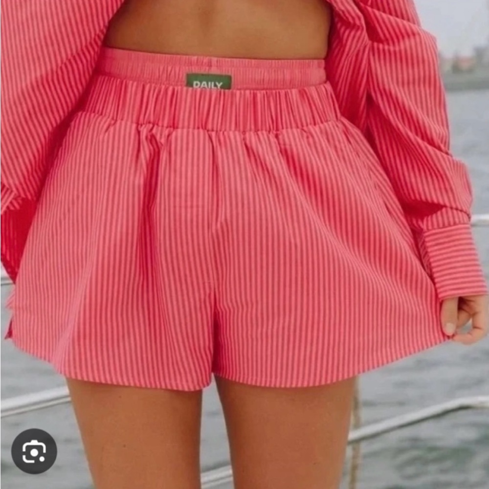 DAILY DRILLS WOMENS POPLIN BOXER SHORTS